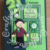 21st Birthday Male Green Party Candidate1 - craftybabscreativecrafts.co.uk