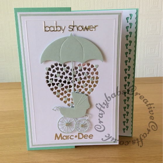 Baby Shower Memory Box and Quickutz - craftybabscreativecrafts.co.uk