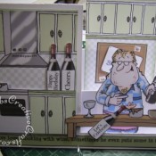 Men's birthday stepper card 2, Wine buffs CDrom - craftybabscreativecrafts.co.uk