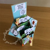 Cricket, Fishing, Football Men Pop Up Card - craftybabscreativecrafts.co.uk