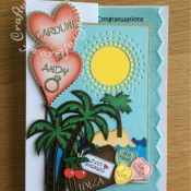 Engagement On Holiday Card - craftybabscreativecrafts.co.uk
