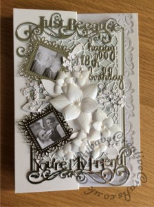 18th birthday floral photo card - craftybabscreativecrafts.co.uk