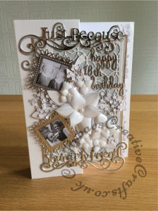 18th birthday floral photo card - craftybabscreativecrafts.co.uk