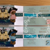 Pirate double Z fold Birthday Card - craftybabscreativecrafts.co.uk