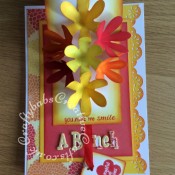 Flower Pop Up Thank you card - craftybabscreativecrafts.co.uk