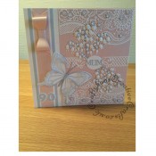 Large 8" Square 90th Birthday Card, Memory Box, Spellbinders, Tattered Lace, Cheery Lynn, Sizzix - craftybabscreativecrafts.co.uk