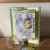Tinkerbell Shaker Christmas Card, Memory box, Cuttlebug, Sizzix, Tattered Lace, Tonic - craftybabscreativecrafts.co.uk