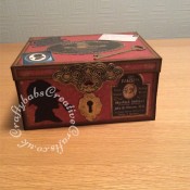 Sherlock Holmes Birthday Keepsake Box,Sizzix Framelits Die Set 6PK w/Stamps - Gypsy Findings, Antique Handles 658462 Sizzix Bigz Die & Matching Embossing Folder - craftybabscreativecrafts.co.uk