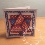 Star Fold Engagement Card, Spellbinders Shapeabilities etched alphabet die, Tattered Lace Sentiment borders - craftybabscreativecrafts.co.uk