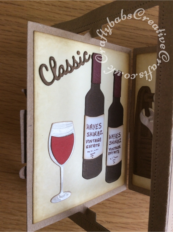 Men's Accordion Birthday Card made using various dies including; Tattered Lace Cutting Dies Essentials Accordion Rectangle ETL241 and Essentials nesting rectangle dies, Sue Wilson Expressions Ransom Note Birthday CED5432 die, Sue Wilson Dies Perspectives Happy Birthday Circle Die CED8303, Memory Box Alphabet soup Upper case alphabet die, Xcut A5 Die Set Mr Mister Icons, Marianne Design Men's Wardrobe COL1434 dies, Apple Blossom Die Set Beer Bottle & Glass, Creative Expressions Craft Dies by Sue Wilson - Necessities - In the Tool Box and MFT Stamps - Die-namics Tool Charms. Sentiments stamped- craftybabscreativecrafts.co.uk