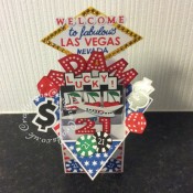 Las Vegas Themed Pop Up 21st Birthday card made using numerous dies including; Sizzix originals Shadow Box Alphabet, punctation and number dies, Sizzix sizzlits Marie Cole Design Game Set for poker chips, Sizzix - 1950s Collection - Thinlits Die - Lucky Bowling, Memory Box Alphabet Soup Capitals die (for Las Vegas), Tattered Lace Alphabet Bunting Die Set ACD197 (for welcome mounted onto circles cut with small circle die) Britannia dies alphabet (for to fabulous), Die-Versions MARKER MICRO Font Die (for Nevada), Sizzix - 1950s Collection - Thinlits Die - Rock 'n Roll Sundae set for dice and cherries and nesting diamond dies. Playing cards are from a mini set of cards I had in Christmas cracker and finally, the aeroplane was cut using the Xcut Build a scene All aboard round the world dies and coloured to match airline being used by recipient. - craftybabscreativecrafts.co.uk