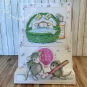 Box Easel Get well card made Get well card made using Joanna Sheen House mouse cd Roms, decoupage and accented with glossy accents. - craftybabscreativecrafts.co.uk