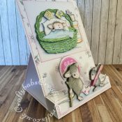 Box Easel Get well card made Get well card made using Joanna Sheen House mouse cd Roms, decoupage and accented with glossy accents. - craftybabscreativecrafts.co.uk
